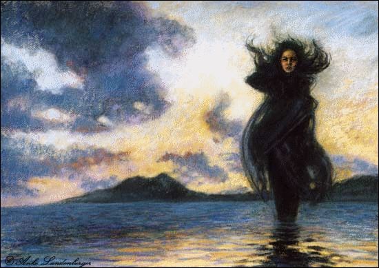 Ankunft, Pastellkreide