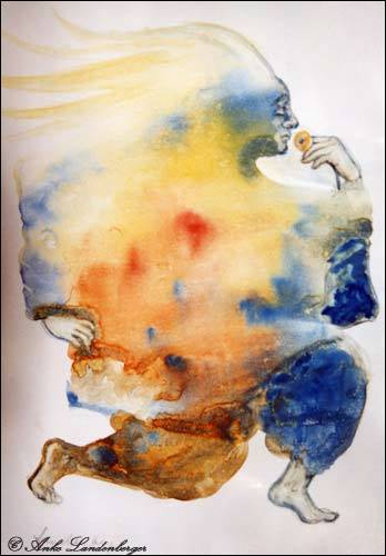 Der Duft, Aquarell